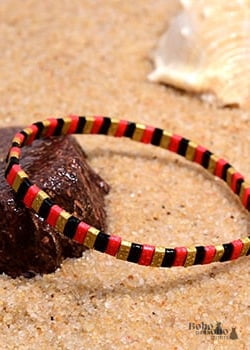 Pulsera Boho, Pulsera Tila Bead, Colorida